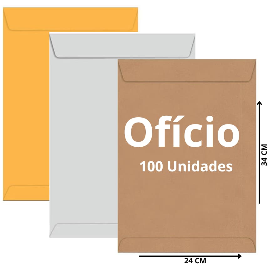 Envelope Ofício 240x340 Foroni c/100 – Maior que A4