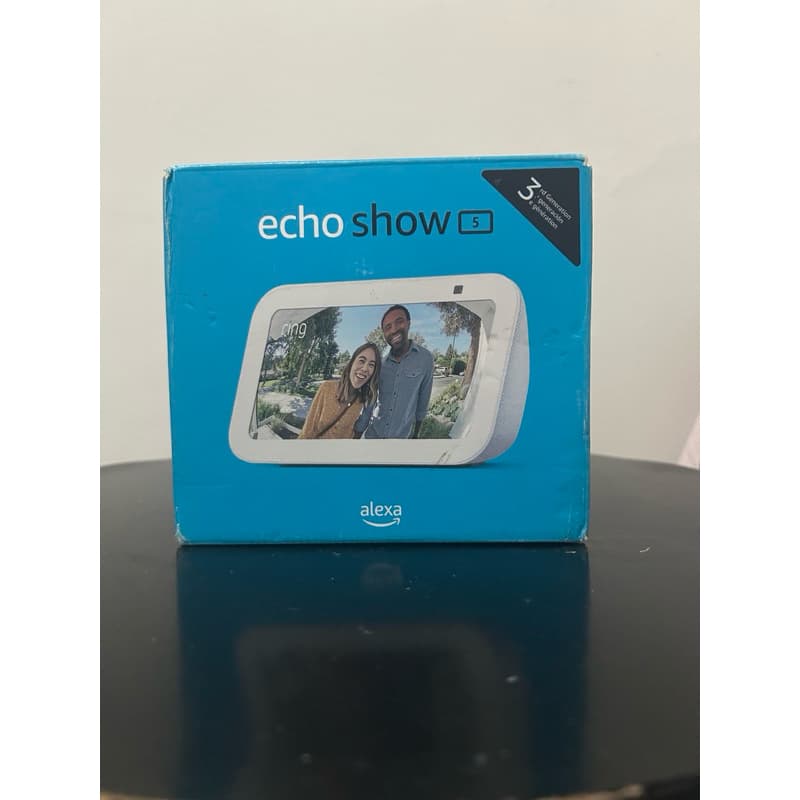 Alexa Echo Show 5 | Smart display com Alexa, graves 2x mais potentes e som mais nítido | Cor Branca