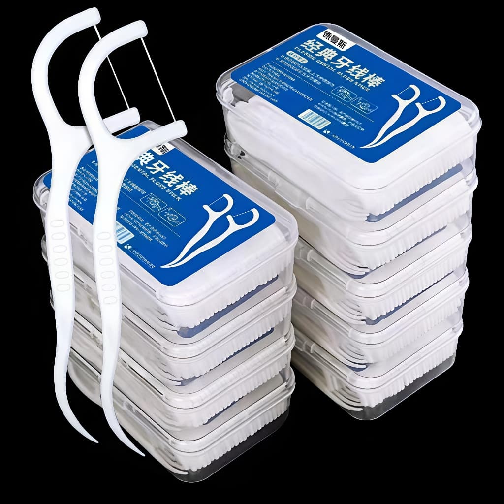Fio Dental Infantil Ultrafino 50~500 Pcs Forma de Arco para Higiene Bucal e Limpeza Profunda Prático