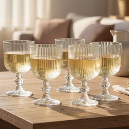 Conjunto 6 Taças Vidro 380ml Taça Athens Design Sofisticado Qualidade Alta
