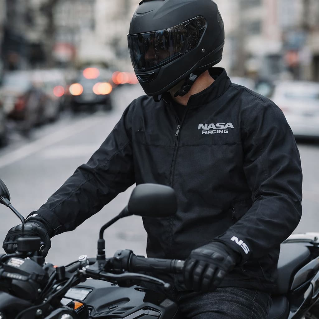 Jaqueta Masculina NASA Urban Preta Para Motoboy Pra Moto E Motociclista Proteçao Coluna Ombro Cotovelo