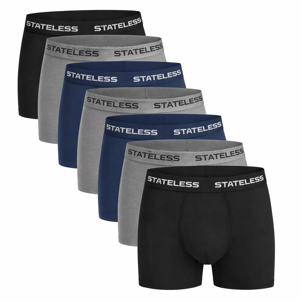 Kit 7 Cuecas Boxer Masculina Microfibra C/ Costura Original Premium Elastano KIT 7 ou 3 peças