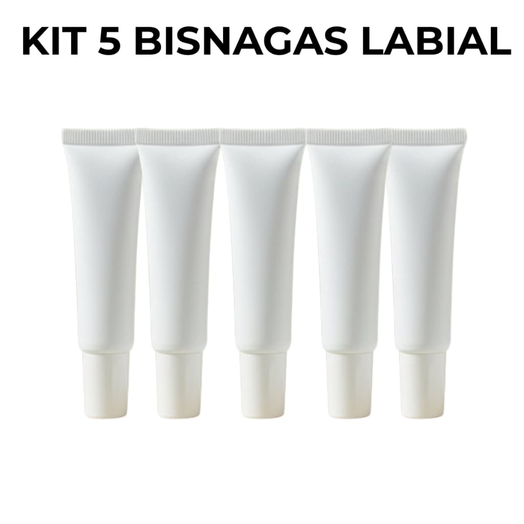 Kit 5 Bisnagas Plásticas 15ml Uso Cosmético com Aplicador e Tampa