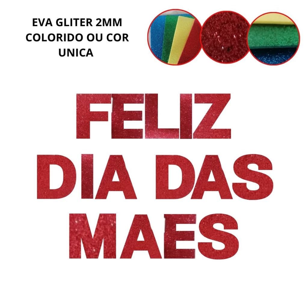 FRASES LETREIROS EVA GLITER