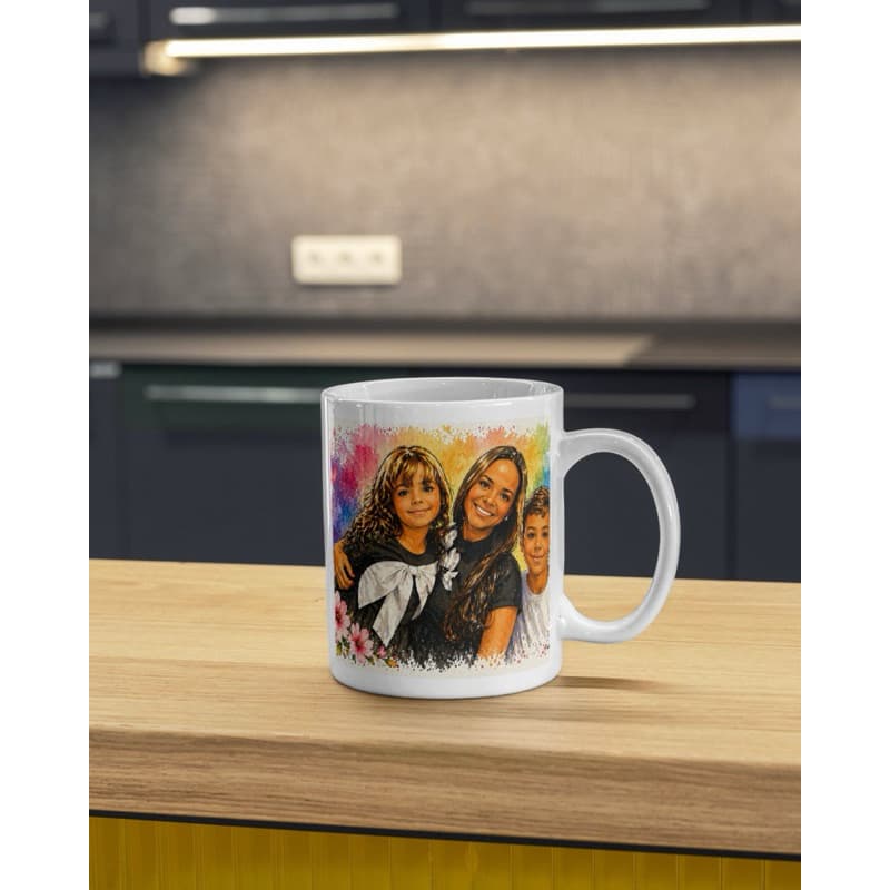 Caneca com Foto Colorida Personalizada Presente Dia das Mães, aniversário/ Presente especial e único/ sua foto aqui
