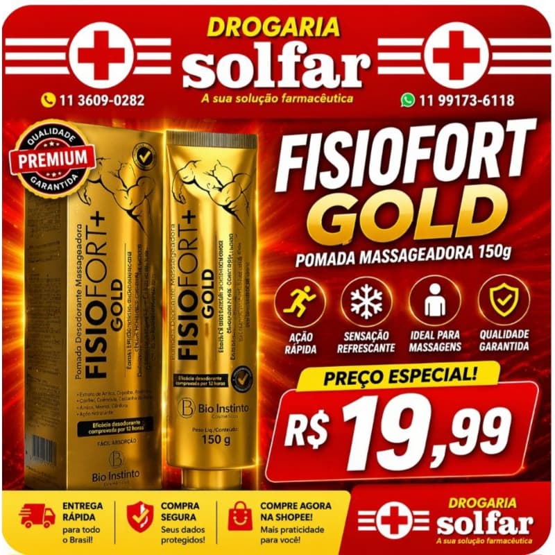 Pomada Fisiofort Gold 150g
