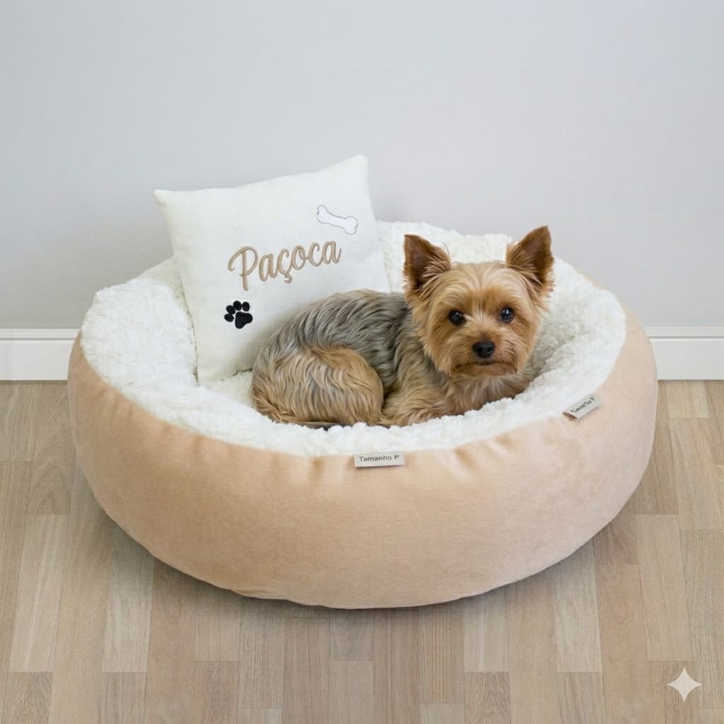 Cama Pet P e Almofada Avulsa Personalizada | Cama 45 x 45  | Cama para Cachorro e Gato | MG