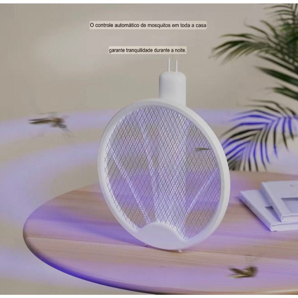 Raquete Mata Mosquito Lâmpada Repelente Mosquiteiro Elétrico 127v/220v