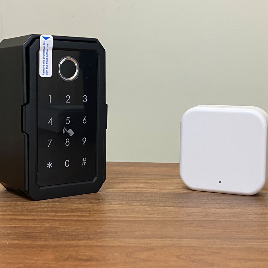 Kit Guarda Chaves Inteligente Com Gateway WiFi Controle Remoto Ideal Airbnb