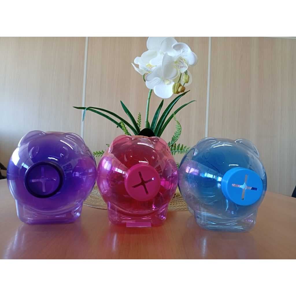 [KIT] 3 (TRES) - Porquinhos - Cofrinhos 600ml - cofre  - Plastshop