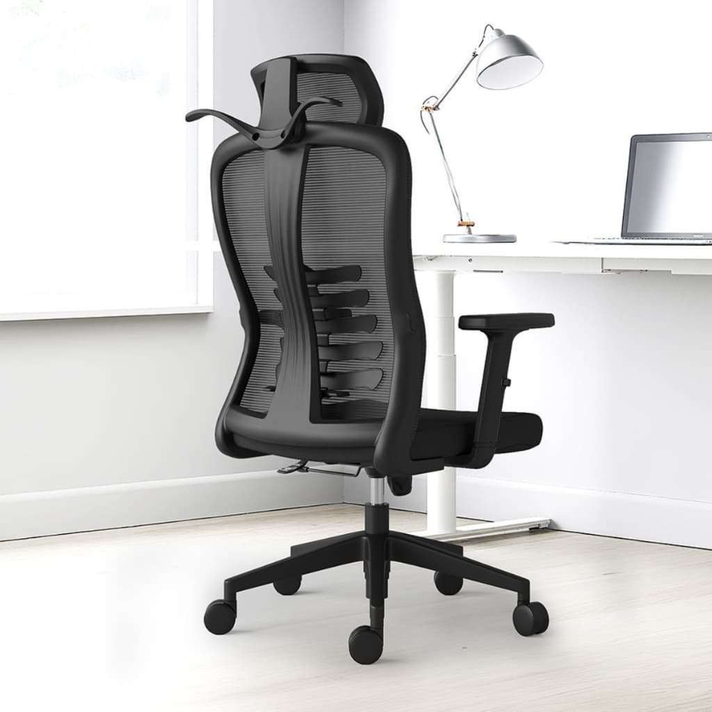Cadeira de Escritório Ergonômica com Ajuste de Altura, Encosto Reclinável e Rodinhas – Conforto para Home Office, Estudo