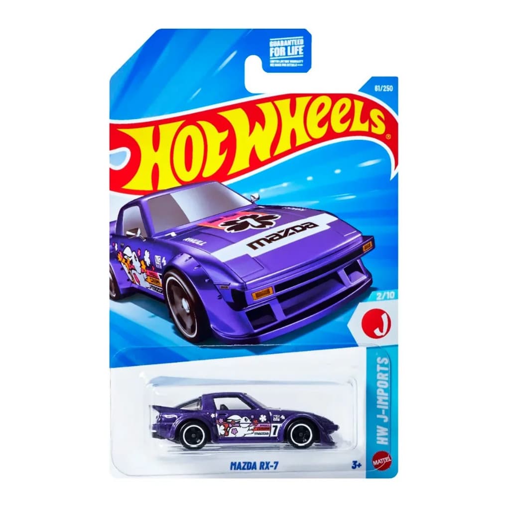 Carrinho Hot Wheels Mazda RX-7 Roxo - JJJ29