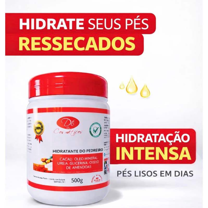 Creme Hidratante de Ureia p Pés Ressecados  Calcanhar e Cotovelos Danificados Hidratante Intensivo