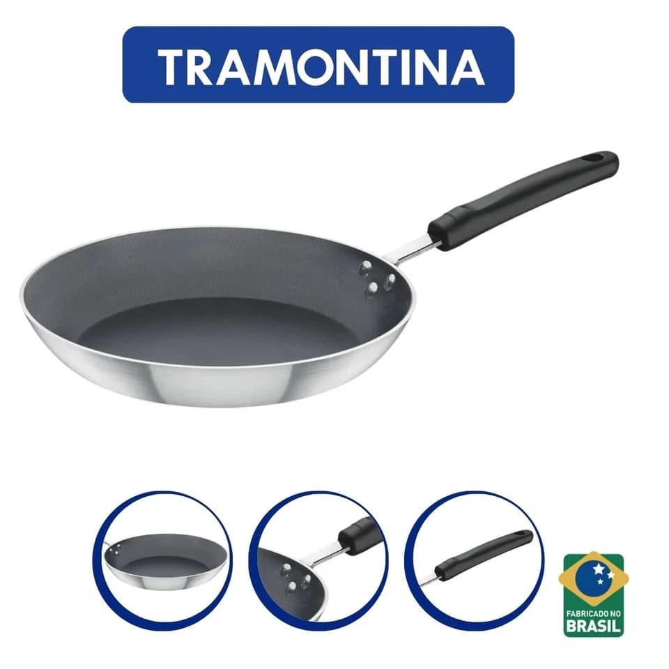 Frigideira De 1,3L(24Cm) e 2L (28Cm) Profissional Antiaderente Tramontina