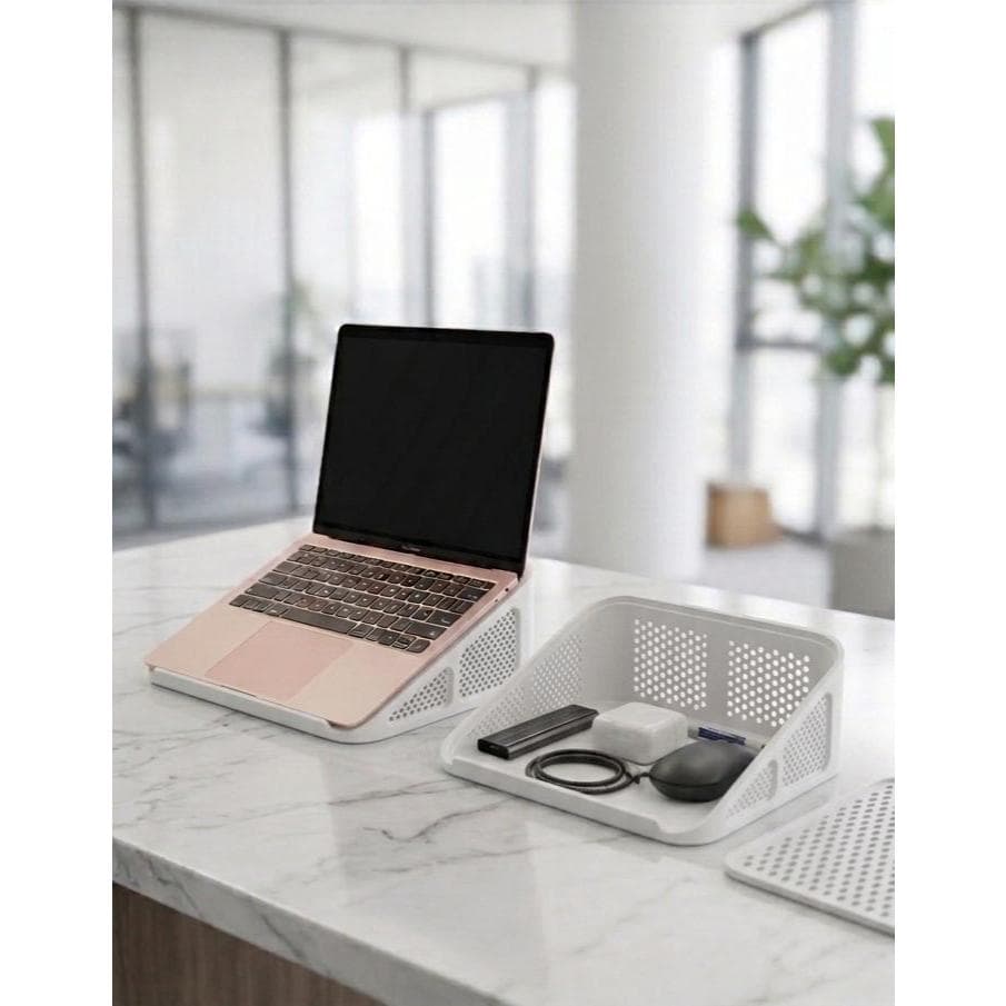 Suporte Ergonômico para Notebook 12 a 16” – Base Estável Antideslizante com Inclinação 25