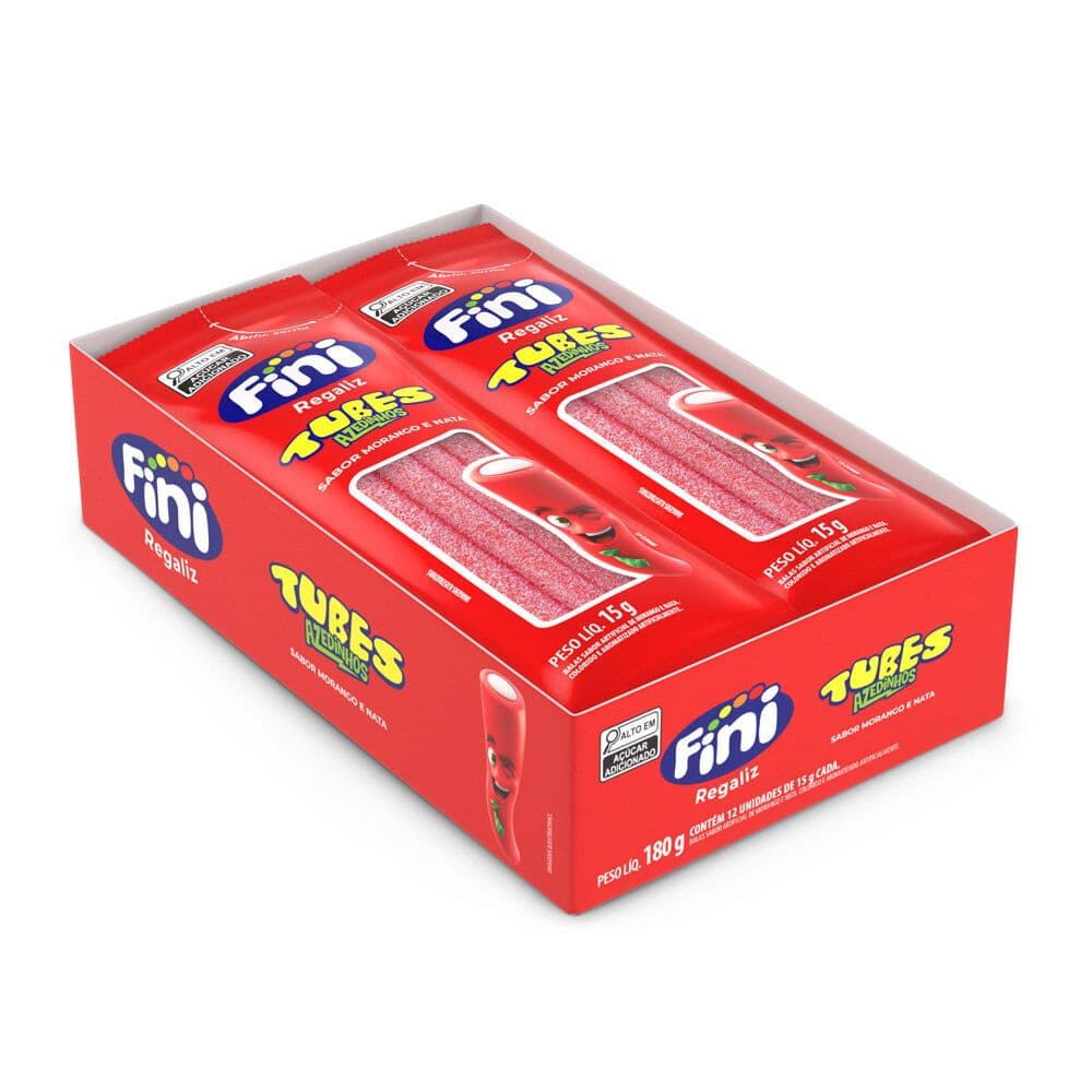 Fini Tubes 15g Azedinho Original Kit Doces Para Revenda Festa