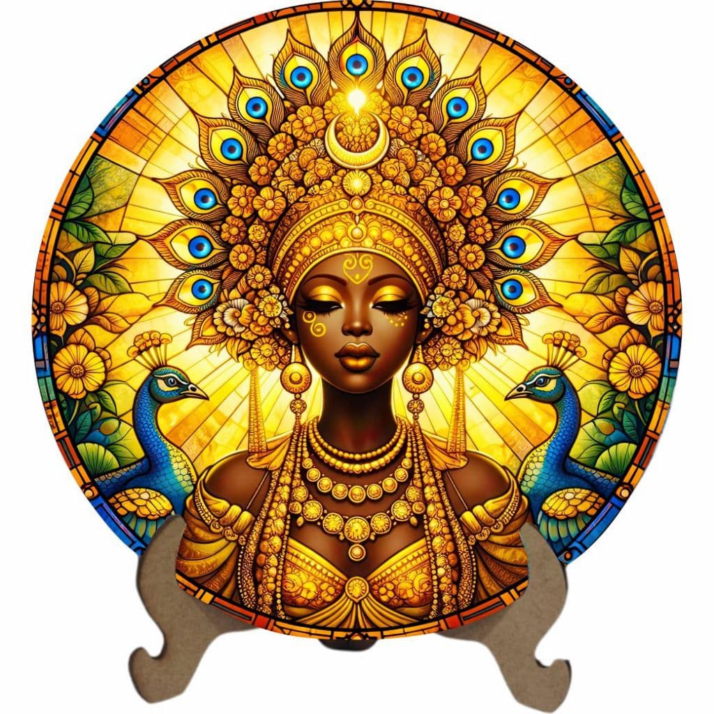 Mandala Oxum - Arte Estilo Vitral
