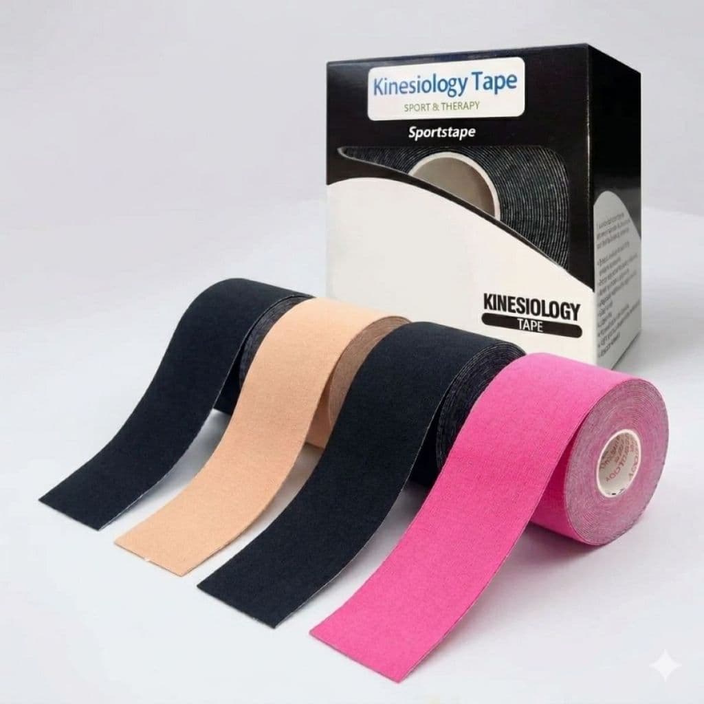 Fita Kinésio, bandagem muscular, Bandagem elástica Muscular Adesiva Terapêutica, Fita Kinésio 5cmx5m, Tape adesiva