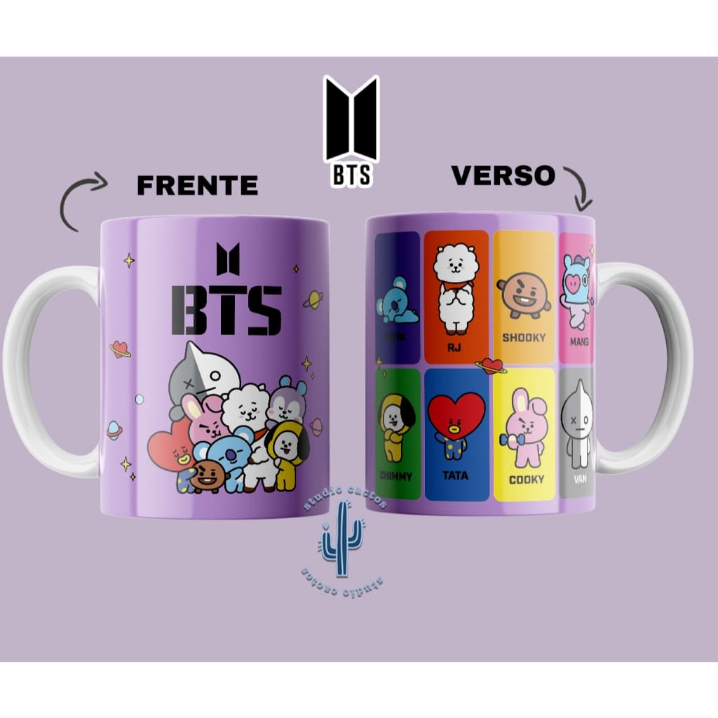 Caneca Bts - Btcute - Kpop - Kpopper Personalizada
