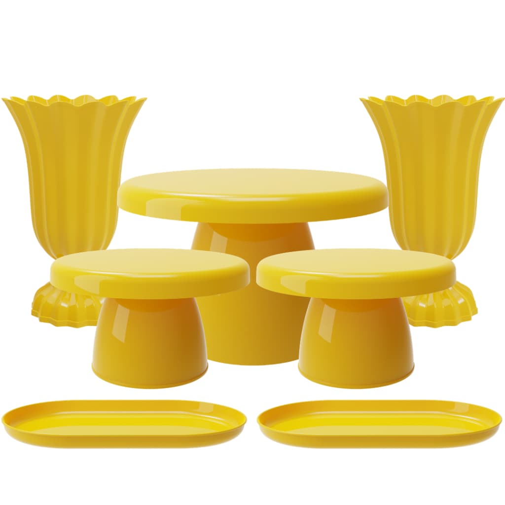 Kit Festivo Completo 7 Peças Aniversário Casamento Evento Infantil