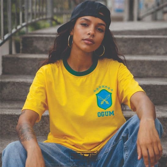Camiseta Ogum Copa Tecido Leve e Confortável