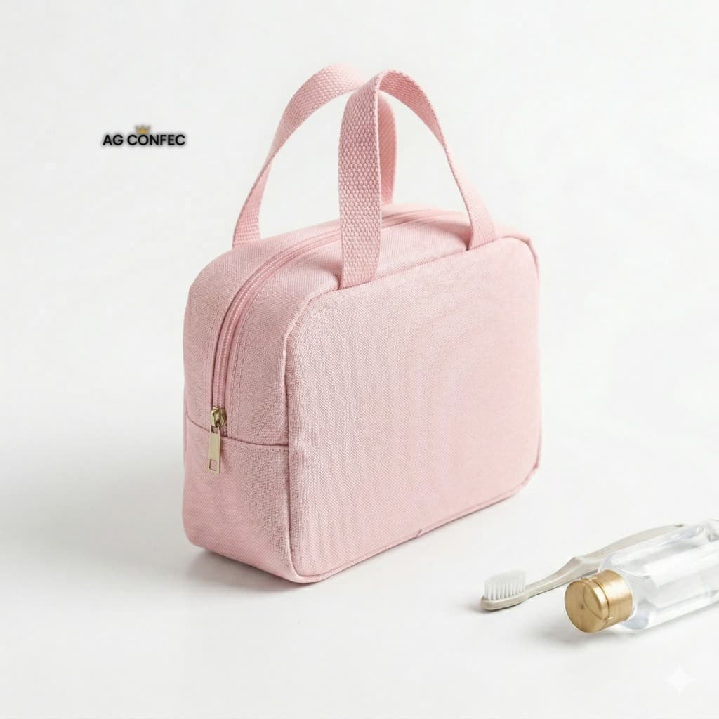 Kit 10 Bolsa Necessaire Feminina para Maquiagem e Cosméticos Portátil