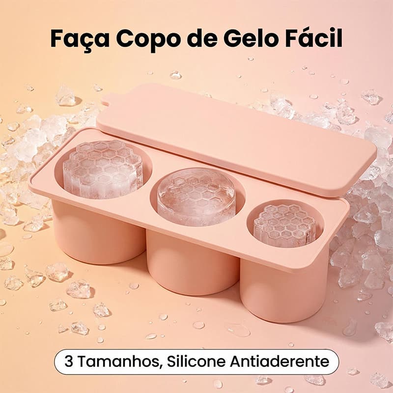Ice Mold Tray For Cup With Lid Part 3 Sizes Cylindrical Shape for Silicone Bottles Cups
