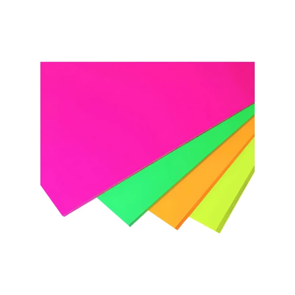 Papel Sulfite 60 A4 180g Neon Sortido C/10fls