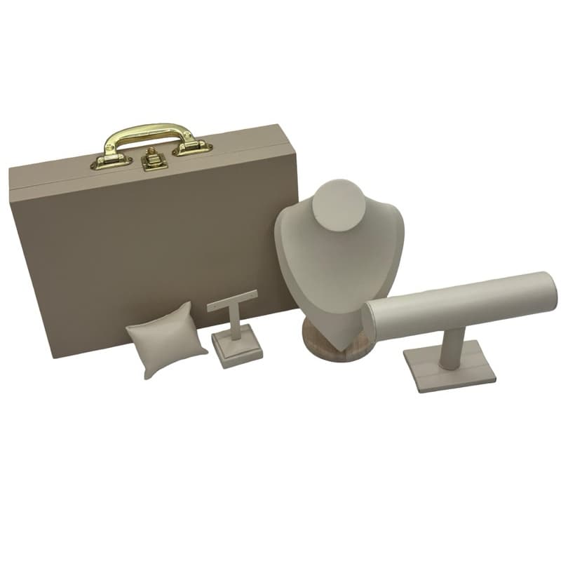 Kit Expositor de Joias Semi Novo Completo com Maleta Luxo e Suportes