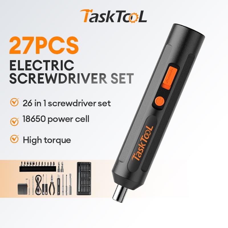 TaskTooL Conjunto De Ferramentas Para Chave De Fenda Elétrica 27peças
