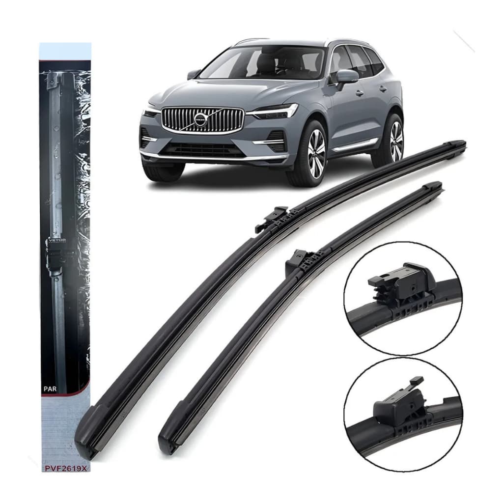 Par Palheta Parabrisa Volvo Xc60 Com Esguicho Água Após 2020