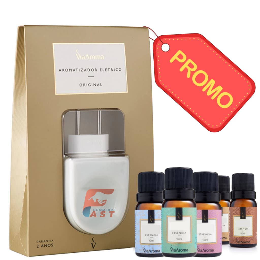 Kit Difusor Aromatizador + Essências Aromáticas 3 ou 6 Unidades -Casa cheirosa e Aconchegante