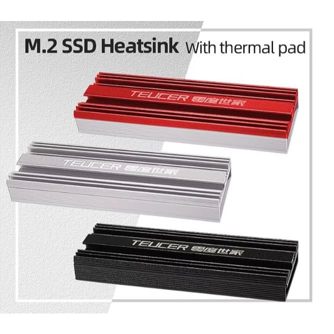 TEUCER M2-LD02 M.2 Dissipador de calor de resfriamento NVME  2280