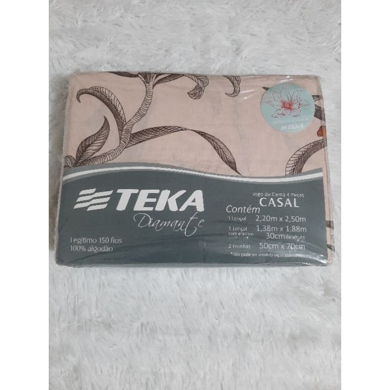 Jogo lençol casal Teka 4pcs