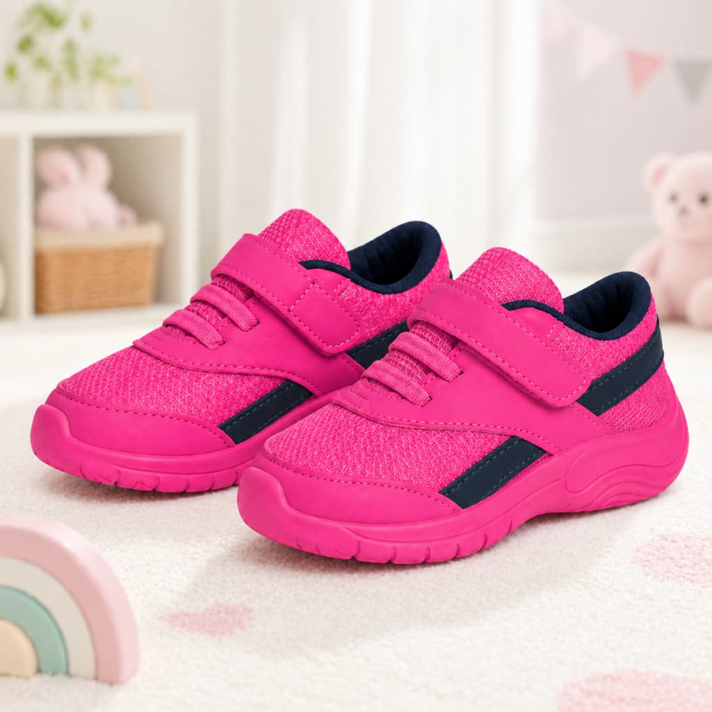 Tenis Infantil Menina Conforto Leve Antiderrapante Escolar Casual Dia Dia Calce Facil