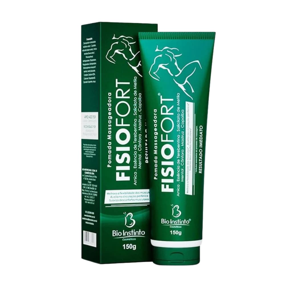 Pomada Massageadora Fisiofort Tradicional 150g Bio Instinto - Alívio de Cansaço e Dores Musculares
