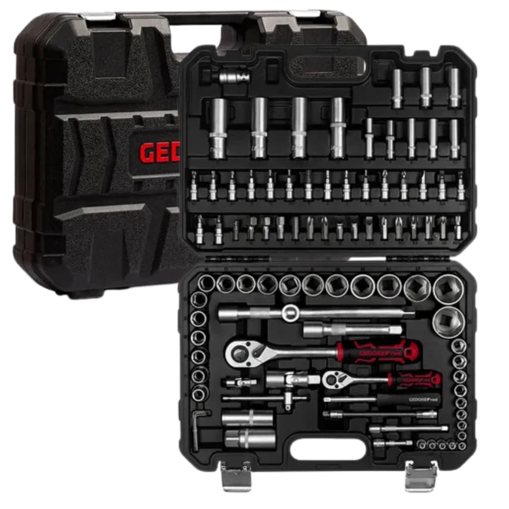 Maleta Jogo de Soquetes e Ferramentas Completa Gedore Red 94 Peças R46013094