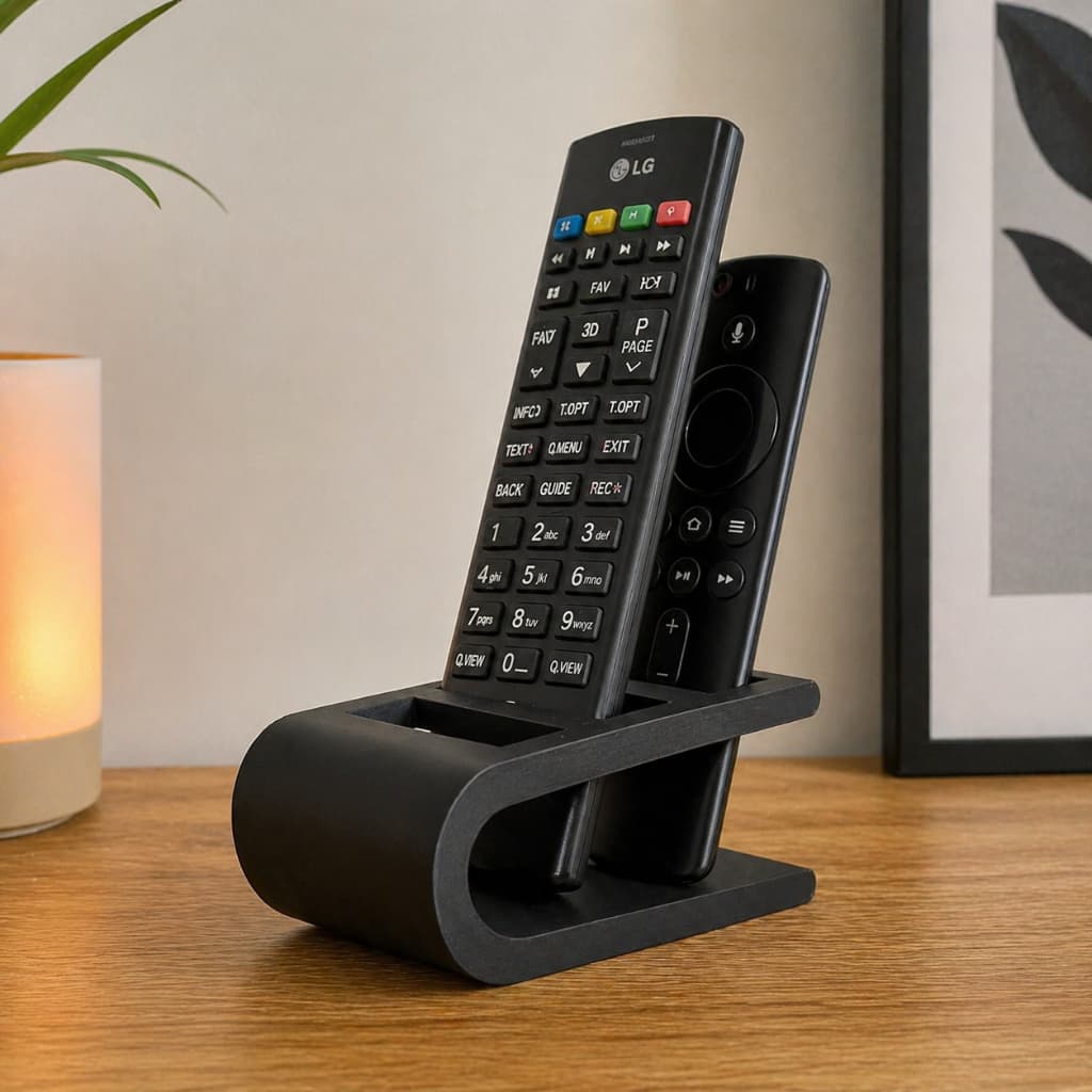 Suporte Organizador para Controles Remotos Moderno | Porta Controle  Mesa Sala  Compacto Minimalista