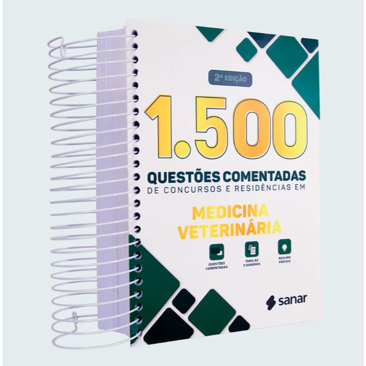 LANÇAMENTO: 1.500 Questões Comentadas de Concursos e Residências em Medicina Veterinaria - 2ª Edição