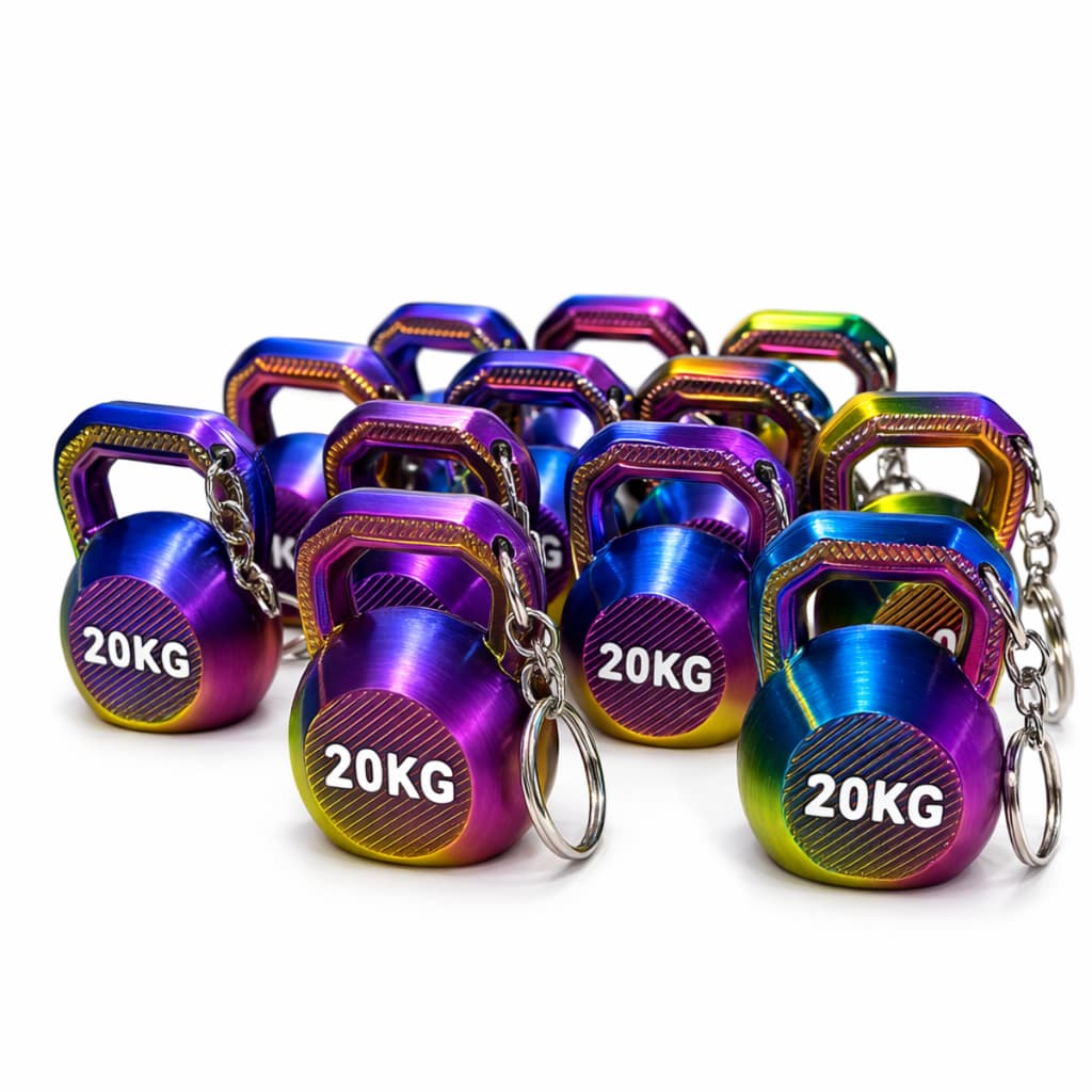 Kit 10 Chaveiros Pesinho 20kg Academia Fitness Kettlebell Lembrancinha Revenda brindes