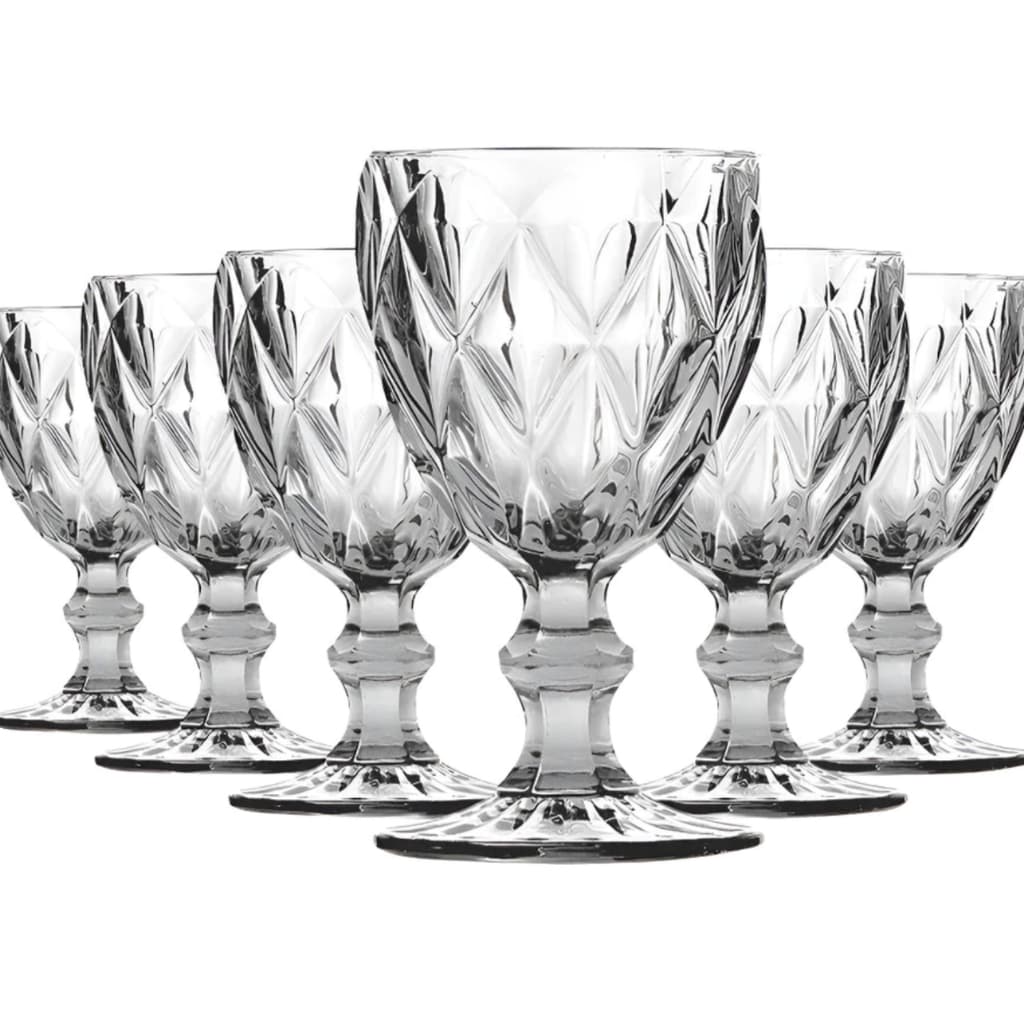 Jogo De Taças De Vidro Diamond Cristal 325ml 6 ou 12 Peças