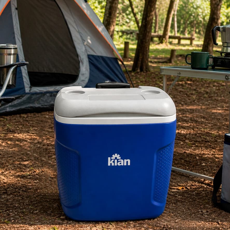 Caixa Termica 54L com Rodas e Alca Retratil Praia Pesca Camping Kian Grande