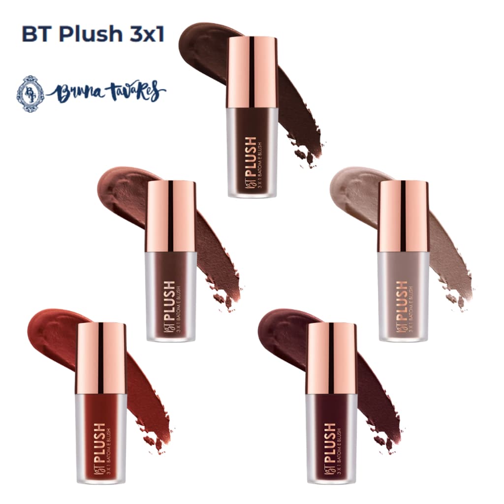BT Plush 3X1 Batom, Blush e Sombra Bruna Tavares 6gr