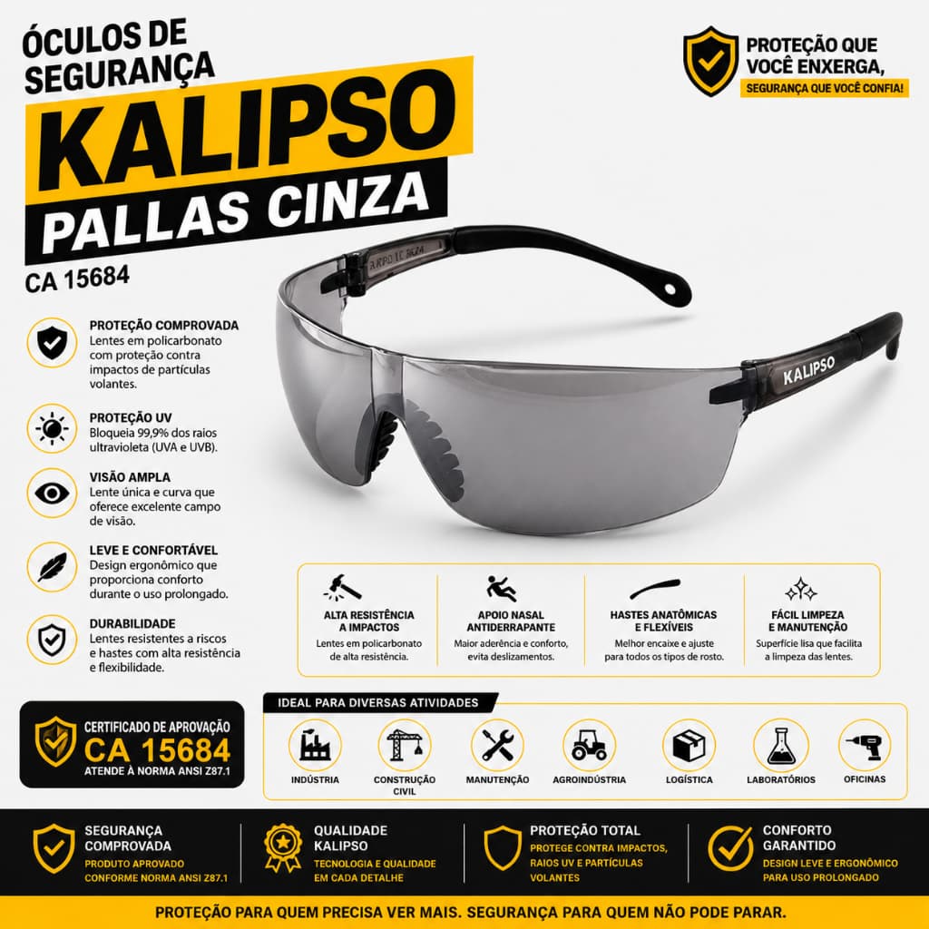OCULOS KALIPSO PALLAS CINZA CA15684