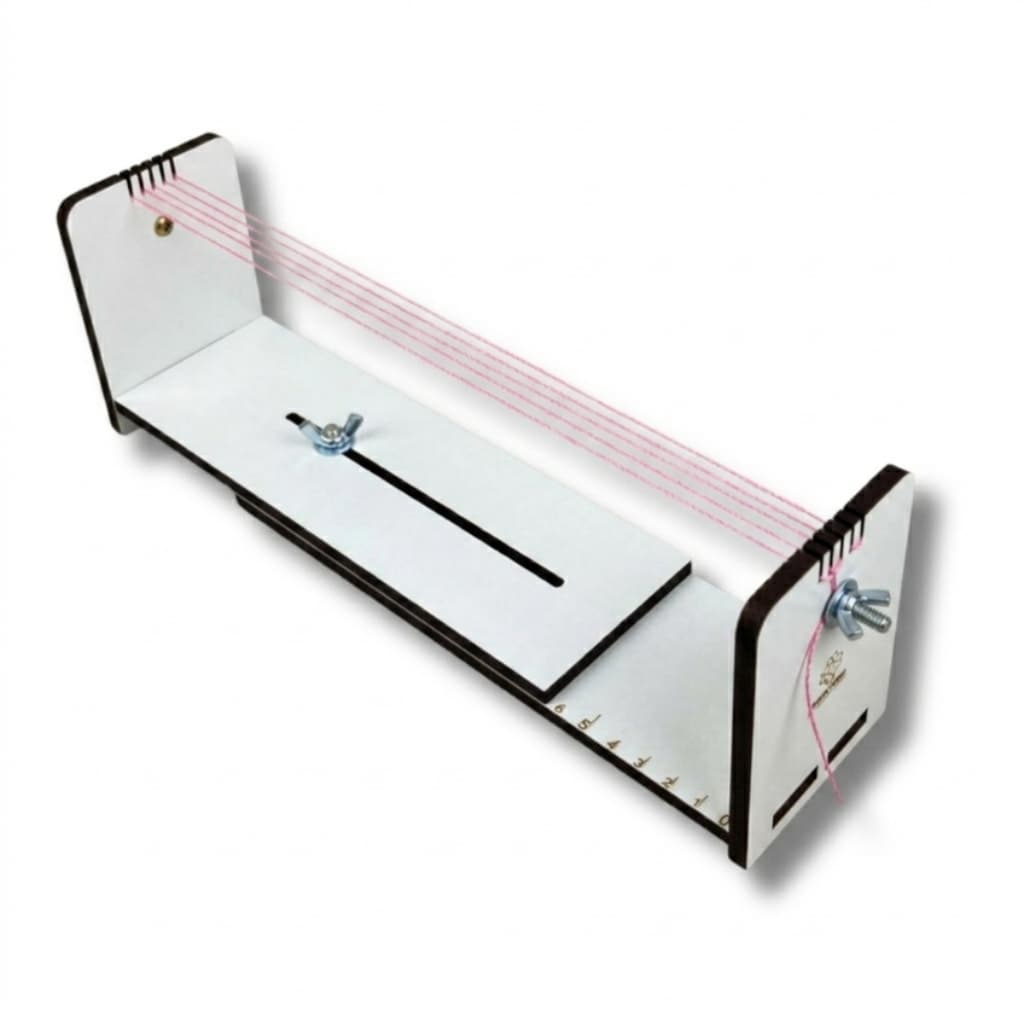 Tear Suporte em MDF Branco com regulagem para peças em macramê miçangas pulseiras