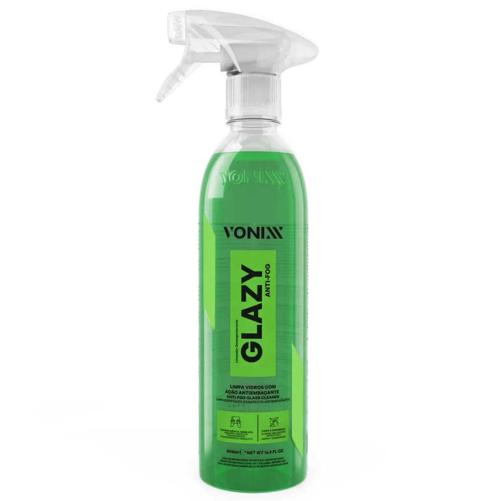 Glazy Anti-fog Limpa Vidros Ação Antiembaçante Vonixx 500ml