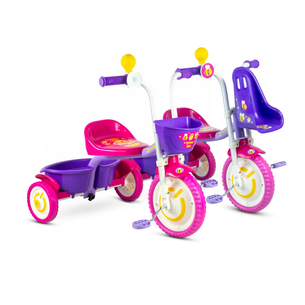 Triciclo Infantil Honey Bee Mine Motoca Brinquedo Nathor
