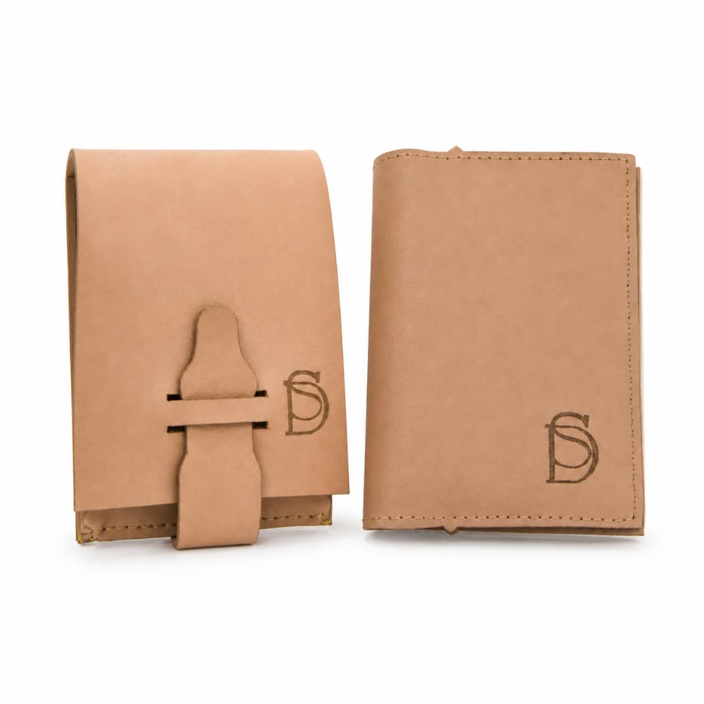 Kit Porta Cartao e Porta Batom Feminino Napa Sintético Compacto Elegante Organização Viagem Casual