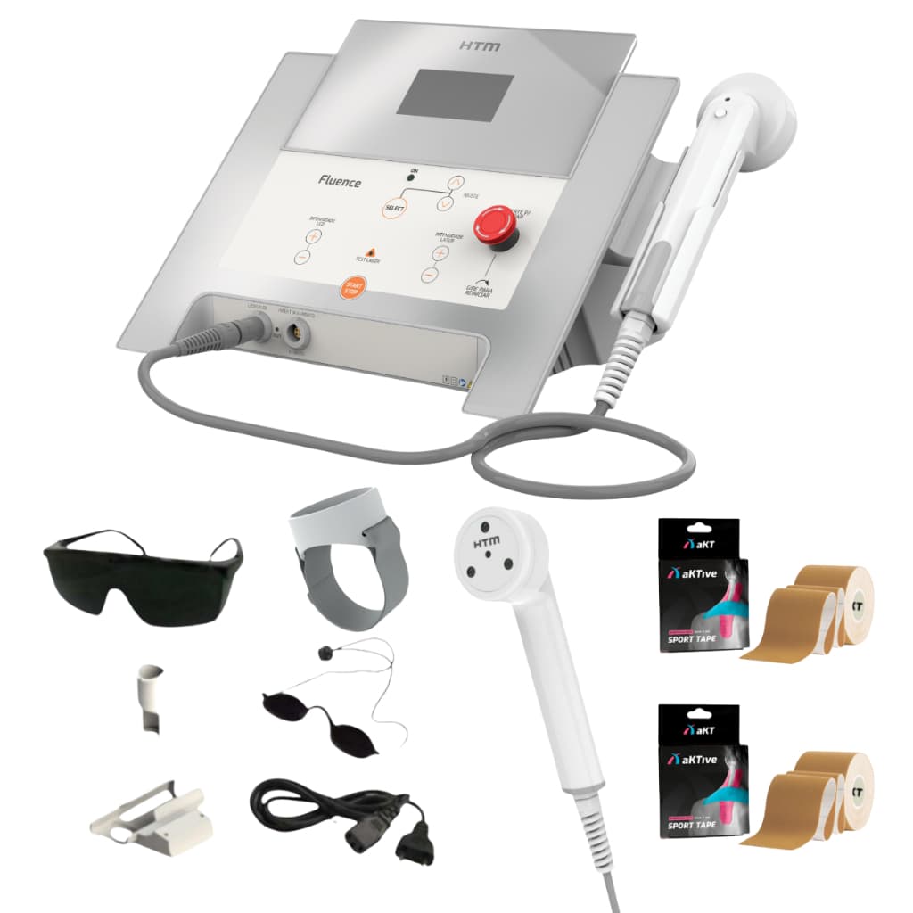 Fluence HTM Aparelho de Fototerapia + Cluster Laser Vermelho E Leds Azuis Com ILIB Mais Brindes