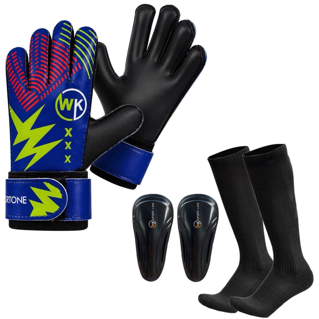 Kit luva de Goleiro Meião e Caneleira